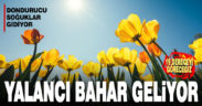 Dondurucu soğuklar gidiyor, yalancı bahar geliyor