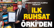 Pamukkale’de yılın ilk ruhsatını Başkan Örki verdi