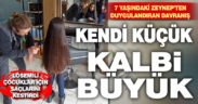7 yaşındaki Zeynep, lösemili çocuklar için saçlarını kestirdi