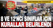 Denizli Hıfzısıhha Meclisi, 8 ve 12’nci sınıf öğrencileri için kuralları belirledi