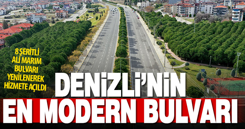 Ali Marım Bulvarı yenilendi, 8 şeritli yol yapıldı