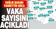 Sağlık Bakanı Koca, illere göre vaka sayısını açıkladı: Denizli’de durum ne?