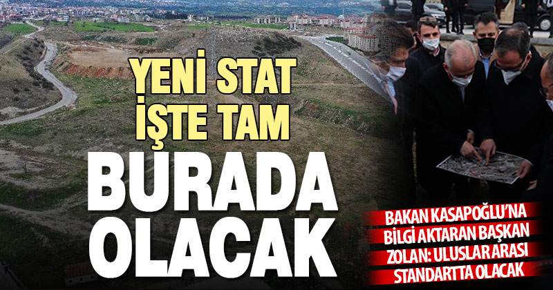 Bakan Kasapoğlu, stat alanını inceledi
