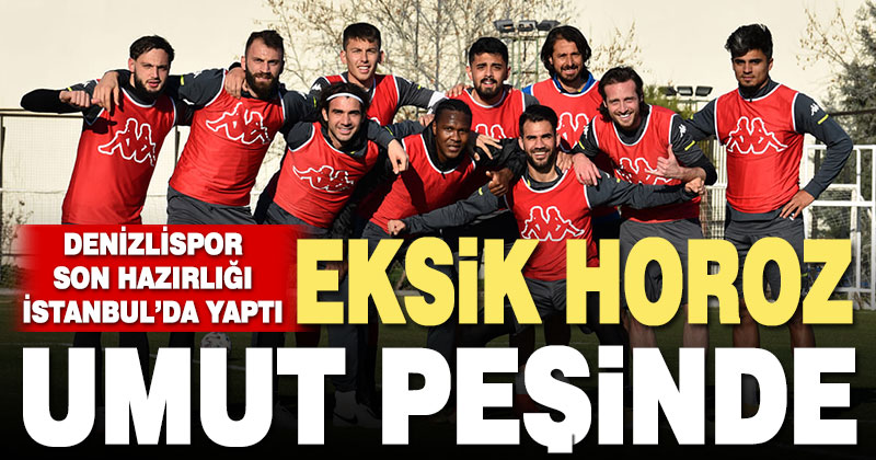Denizlispor, Beşiktaş maçı hazırlıklarını tamamladı