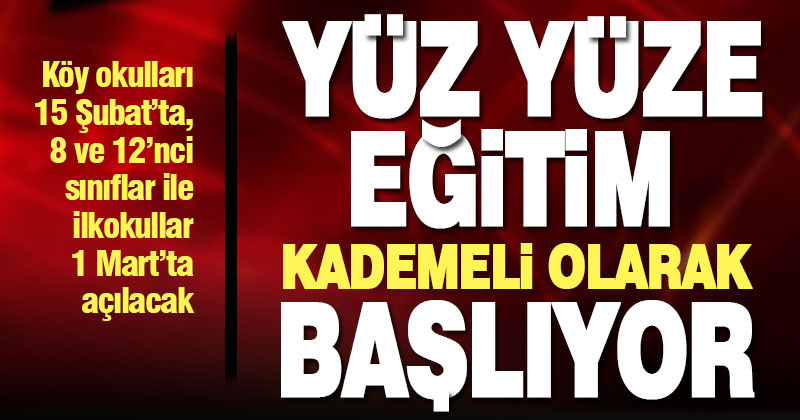 Uzaktan eğitim, kademeli olarak 15 Şubat’ta başlayacak