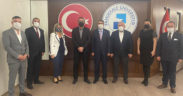 MHP yönetimi Rektör Kutluhan ile buluştu