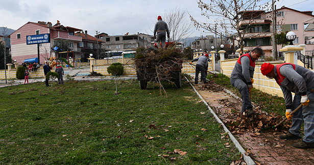 Buldan’da millet bahçesinin yapımı hızlandı