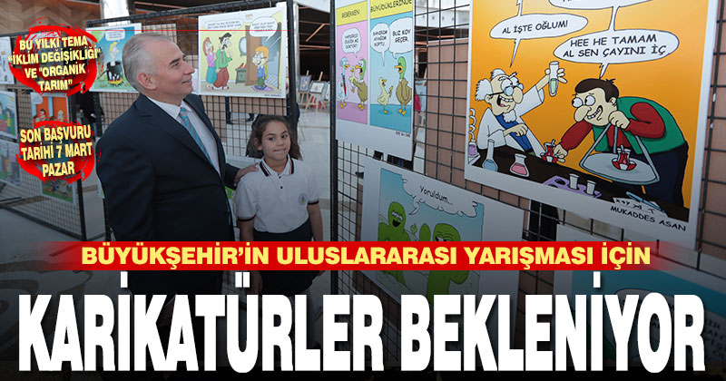 Büyükşehir Uluslararası Karikatür Yarışması eserlerini bekliyor