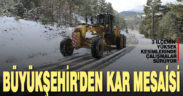 Büyükşehir’den kar mesaisi