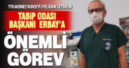 Denizli Tabip Odası Başkanı Erbay, TTB Merkez Konseyi üyeliğine getirildi