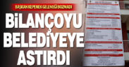 Honaz Belediyesi’nin bilançosu belediye binasına asıldı