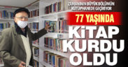 77 yaşında kitap kurdu oldu