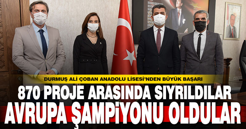 Durmuş Ali Çoban Lisesi’nin büşük başarısı