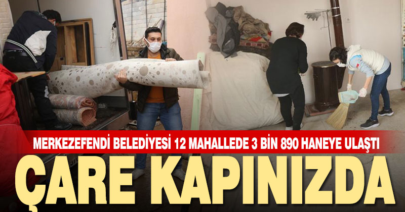 Merkezefendi Belediyesi 12 mahallede 3 Bin 890 haneye ulaştı