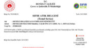 Denizli OSB’ye “Sıfır Atık Belgesi”