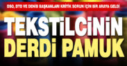 Tekstilcinin derdi pamuk