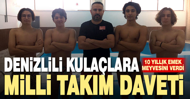Denizlili genç yüzücüler milli takımda yarışacak