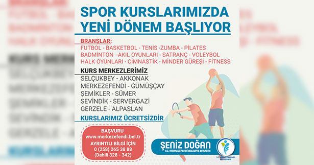 Merkezefendi’de yeni dönem kurs kayıtları başladı