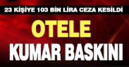 Denizli’de bir otelde kumar oynayan 23 kişiye para cezası verildi