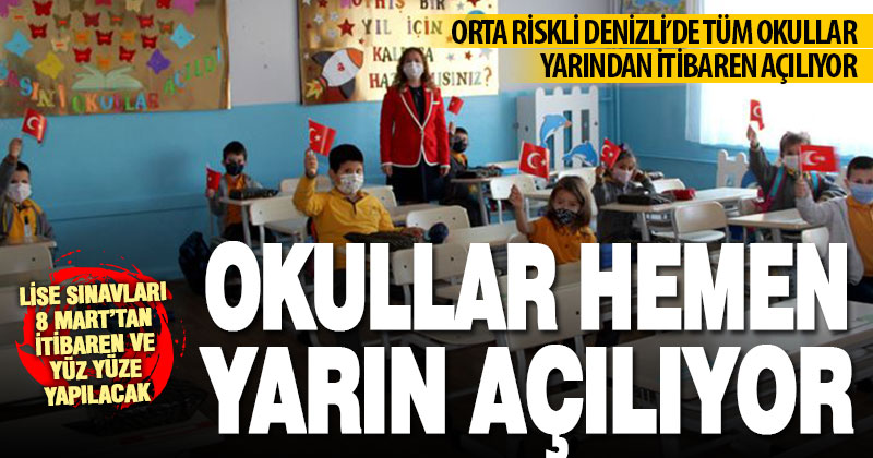 Denizli’de okullar hangi kurallarla açılıyor