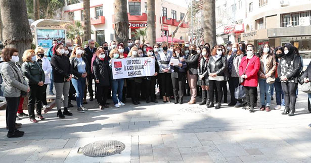 CHP’li kadınlardan 8 Mart eylemi