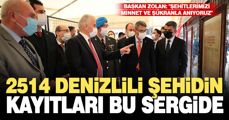 2514 Denizlili şehidin kayıtları bu sergide