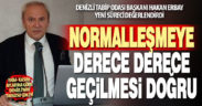 Prof. Dr. Erbay, “Normalleşmeye derece derece geçilmesi doğru”