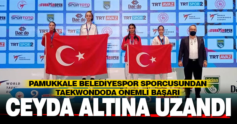 Pamukkale Belediyespor’a altın madalya geldi