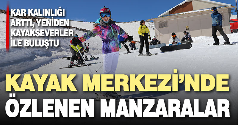 Denizli Kayak Merkezi, yeniden kayak severlerle buluştu