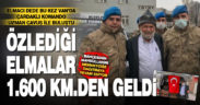 Van’da gören yapan Uzman Çavuşun özlediği ‘Çivril Elması’ 1.600 kilometre uzaktan ayağına geldi