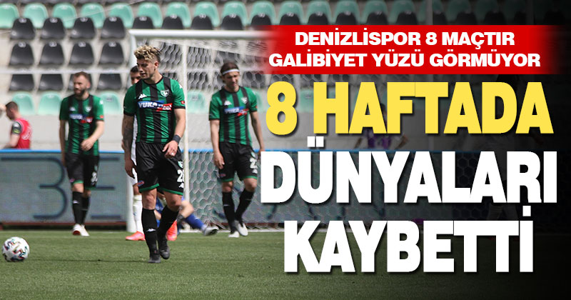 Denizlispor, üst üste 8. maçını kazanamadı