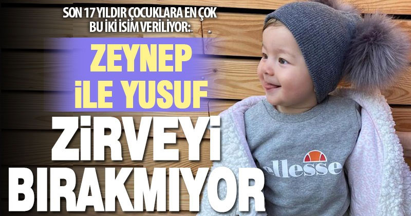 Bebeklere son 17 yıldır en çok Yusuf ve Zeynep isimleri veriliyor