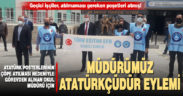 Atatürk posterleri çöpe atıldığı için görevden alınan okul müdürüne sendika sahip çıktı