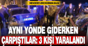 İki otomobilin çarpıştı: 3 kişi yaralandı