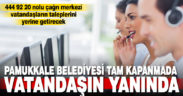 Pamukkale Belediyesi tam kapanmada da vatandaşların yanında