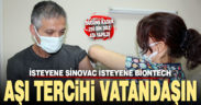 Denizli’de BioNTech aşısı da yapılmaya başlandı. Tercih vatandaşların