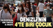 Denizli’nin 4’te biri çocuk