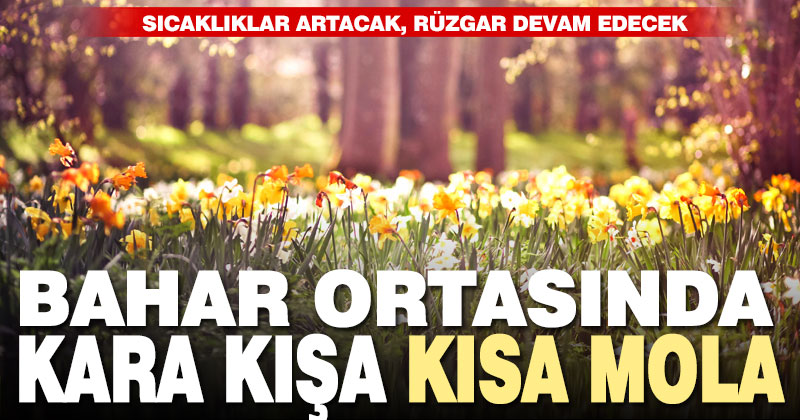 Denizli’de bahar ortasında kara kışa kısa mola