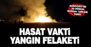 30 dönüm buğday yangında hasar gördü