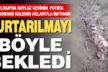 Kale ağına takılan kediyi itfaiye kurtardı