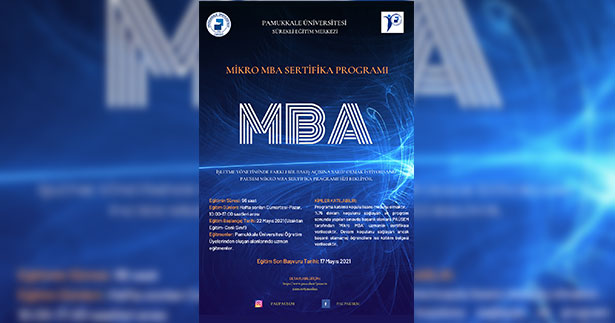 PAÜ’de mikro MBA sertifika programı başlıyor