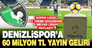 Süper Lig’de yayın gelirleri açıklandı, en az parayı Denizlispor aldı