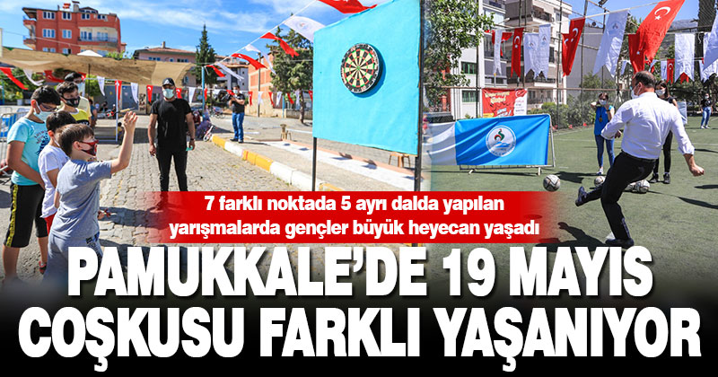 Pamukkale’de 19 Mayıs coşkusu farklı yaşanıyor
