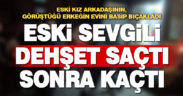 Eski kız arkadaşının görüştüğü erkeği bıçaklayan şüpheli, bıçağı da atıp kaçtı