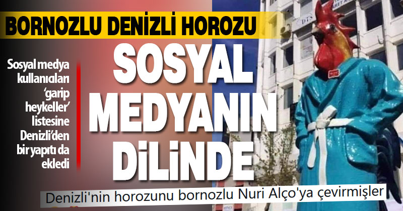 Sosyal medya, bir festival için tasarlanan ‘bornozlu horoz maskotu’ konuşuyor