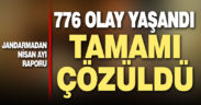Jandarmadan nisan ayı faaliyet raporu