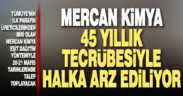 Mercan Kimya, 45 yıllık tecrübesiyle halka arz ediliyor