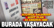 Bingöl’de 28 yıl önce şehit edilen 33 askerin ismi Denizli’de yaşatılacak