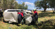 Otomobil tarlaya yuvarlandı, 1 kişi yaralandı