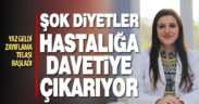 Yaz aylarında sık başvurulan şok diyetler hastalıklara davetiye çıkarabilir